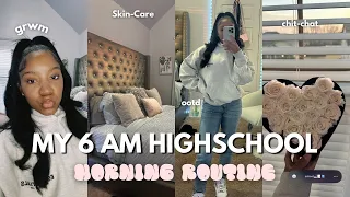 MY REALISTIC 6AM HIGHSCHOOL MORNING ROUTINE ☆: chitchat/grwm, skin care, ootd| Ft. RoseForever