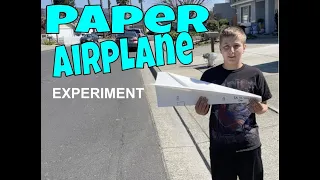 Paper Airplane experiment (Which paper flies farther?)