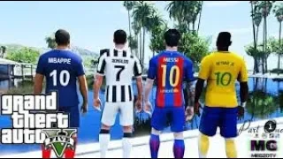 CRISTIANO RONALDO VS NEYMAR VS MESSI VS MBAPPE 1  GTA 5 Mods