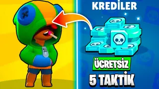 ÜCRETSİZ EFSANEVİ KARAKTER ve KREDİ ALMAK İÇİN 5 TAKTİK - Brawl Stars