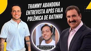 Thammy Miranda abandona entrevista após fala polêmica de Ratinho