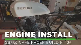 Engine Install - GS550 Cafe Racer Build (Part 65)