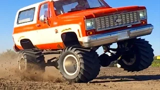 BOOSTED CHEVY K5 Blazer 4x4 RC Truck - 6s Lipo Pulls JUDGE | RC ADVENTURES