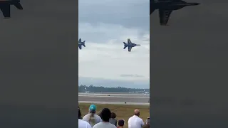 Blue Angels 5 and 6 knife edge pass #shorts #blueangels #navy #pensacola #aviation #airshow