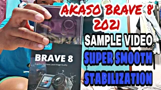 AKASO BRAVE 8..UNBOXING, VIDEO TESTING IN SUPER SMOOTH STABILIZATION TEST.SAMPLE FOOTAGE #teamkd