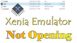 Xenia Emulator Not Opening