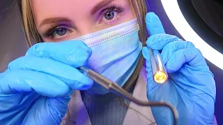 ASMR Full Relaxing Dental Exam (Doctor Roleplay, Cleaning, Whitening, Soft Spoken)