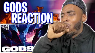 RAPPER REACTS | GODS ft. NewJeans | (Official Music Video) | Worlds 2023 Anthem - League of Legends