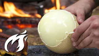 The world's largest boiled egg | Fire Kitchen style ASMR 🔥🔥🔥