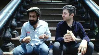 Ron Eyal and Adeel Akhtar Eat a Sandwich