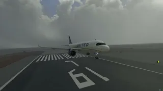 A32nx perfect landing and butter SFO Storm -32fpm #swiss001landing