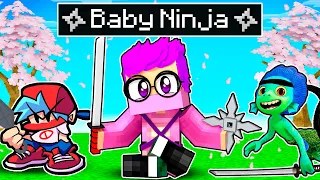 LANKYBOX Gets ADOPTED By NINJAS In MINECRAFT! (ft. LUCA, BOYFRIEND From FRIDAY NIGHT FUNKIN + MORE!)