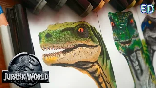 Drawing Raptor Squad | Jurassic World