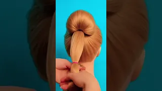 Один два и хвост превратился в красивую прическу🤗 #прически #diy #hairstyle #updo #пучок