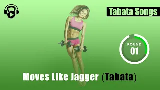 TABATA SONGS - "Moves Like Jagger (Tabata)" w/ Tabata Timer