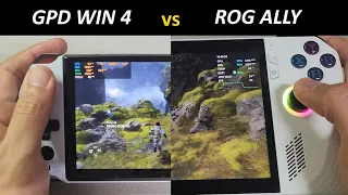 GPD WIN4 vs ROG ALLY (6800U vs Z1 Extreme) Game test - Death Stranding