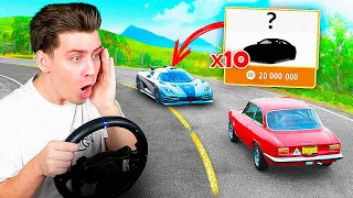 ПОКУПАЮ ВСЕ МАШИНЫ КОТОРЫЕ УВИЖУ, но В 10 РАЗ ДОРОЖЕ! (Forza Horizon 5 на Руле)