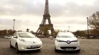 La flotte de véhicules électriques de l’Alliance Renault-Nissan à la COP21