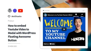 How to embed Youtube Video to Modal with WordPress Floating Awesome Button (FAB-TUTORIAL-4.3.0)