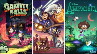 amphibia, owlhouse and gravity falls all references and same universe