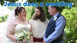 Jesus officiates a wedding in Orlando, Florida