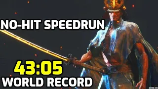 Sekiro No-Hit Speedrun Immortal Severance 43:05 World Record
