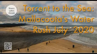 Mallacoota Inlet Mouth Opening 21 July 2020 HD drone video