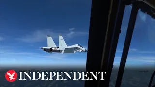 US plane nearly collides with Chinese fighter jet