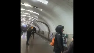 Харьков 10 октября 2023 г. Поездка на метро Алексеевская линия!