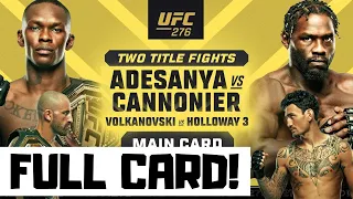 UFC 276 Predictions Adesanya vs Cannonier Full Card Betting Breakdown