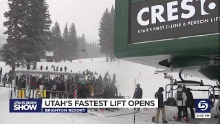 Utah's fastest lift opens at Brighton Resort