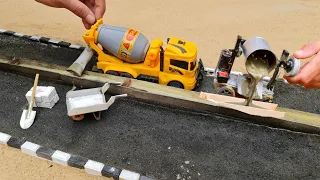 diy tractor making science project concrete bridge || tractor tanker|| mini tools |science projects
