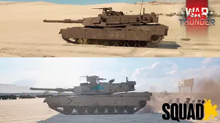 SQUAD vs War Thunder sound comparison M1A2