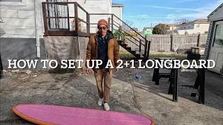How To Set Up A 2+1 Longboard: Leash String, Fins, Leash, & Bonus Wax Tip
