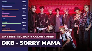 DKB (다크비) - Sorry Mama (미안해 엄마) [Color Coded Lyrics | Line Distribution (ENG/ROM/HAN)]