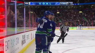 Elias Pettersson First Goal Since Coming Back from Concussion! Oct  29, 2018 SN 720p 60fps H264 128k