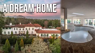 Abandoned ultra-luxury English millionaire's mansion in a private estate