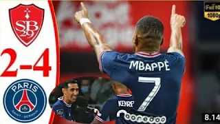 Brest VS Psg 2-4 - Extented Highlights & All Goals 2021 HD