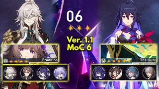 E1 Jing Yuan & E0 Seele | Memory of Chaos 1.1 Floor 6 3 Stars | Honkai: Star Rail