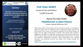 Séminaire du 15/03/2024 “Thatcherism: a short history” avec la présence de Prof. Peter Dorey