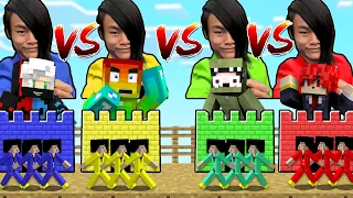 MINI GAME : ĐẠI CHIẾN KHỨA ÁO XANH Vs ĐỎ Vs VÀNG ** NOOB TEAM SỞ HỮU ĐỘI QUÂN KHỨA ÁO CẦU VỒNG ??