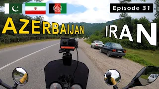 Arriving AZERBAIJAN BORDER 🇮🇷 - Pakistan to IRAN & AFGHANISTAN on Motorcycle | Ep 31