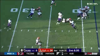 Tyler Huntley MAKES 4 BROWNS Miss During Sensational Run