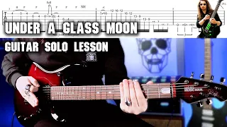 Under a Glass Moon Guitar Solo Lesson | Tabs