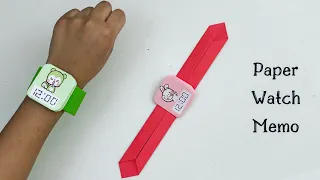 How To Make Easy Paper Watch Memo For Kids / Nursery Craft Ideas / Paper Craft Easy / KIDS crafts