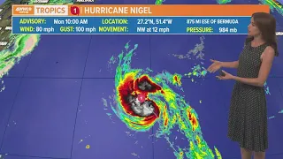 Monday noon tropical update: Hurricane Nigel to strengthen to a major hurricane, impacting Ireland i