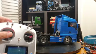 MAN TGX Tamiya 1/14 with FLY SKY FS I6S and CS RC16 rc truck