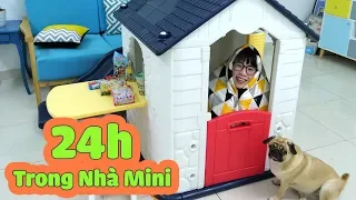 Thử Thách 24 Giờ Sống Trong Nhà Nhựa Mini