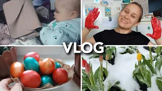 VLOG: Мультики, снег в мае и Светлая Пасха🧁