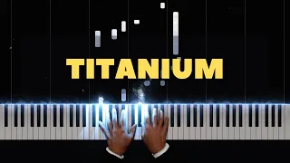 David Guetta & Sia - Titanium | Piano Tutorial & Cover | Piano Notes